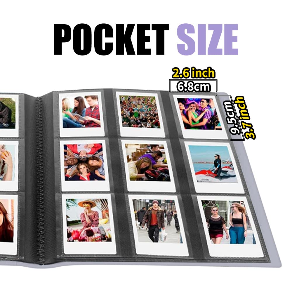 LIFEBEA 432 Pockets Photo Album for Fujifilm Instax Mini Camera, Polaroid Snap PIC-300 Z2300 Instant Camera, 2x3 Photo Album Book for Fujifilm Instax Mini 11 9 Evo 90 70 40 8 7 LiPlay Instant Camera (Black)