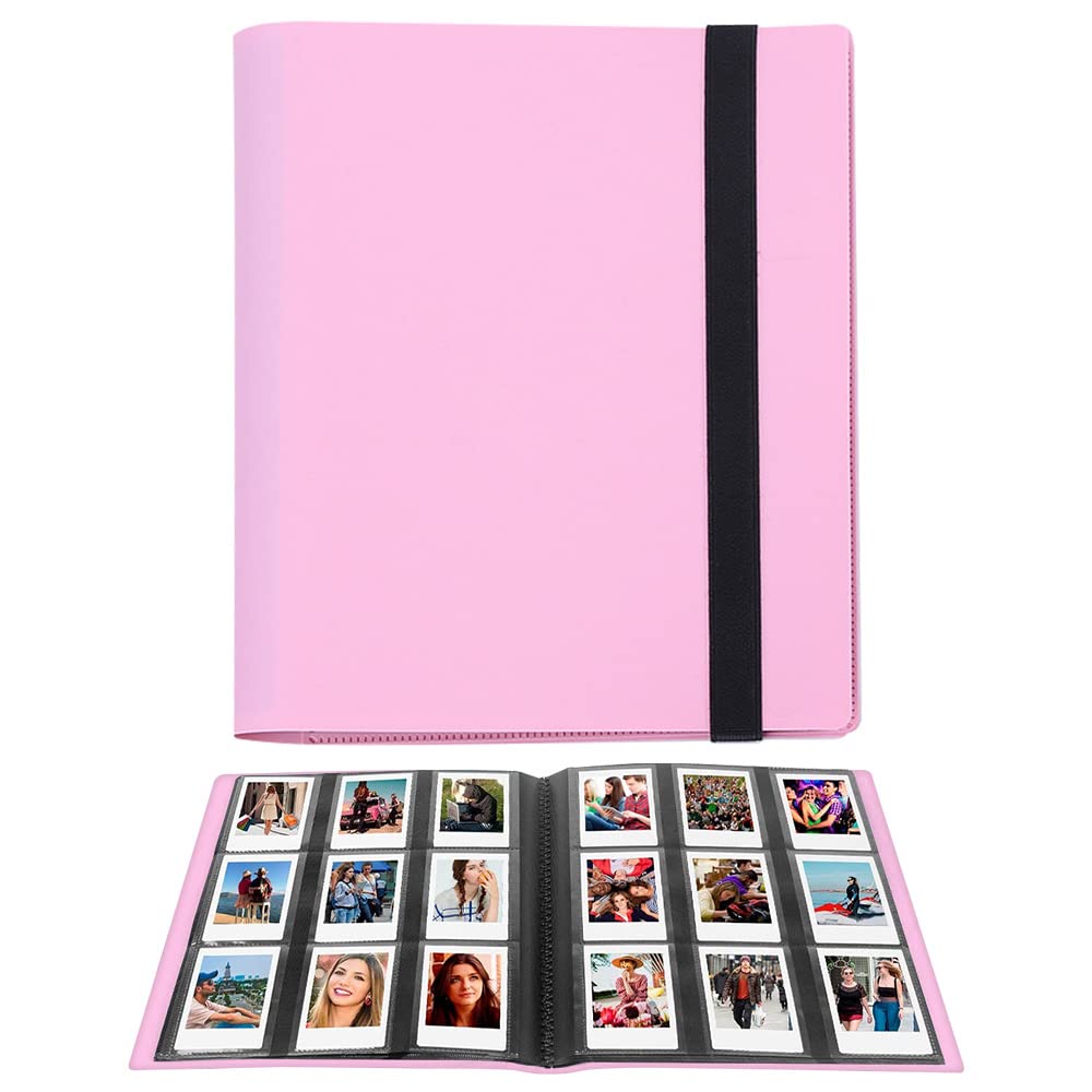 LIFEBEA 432 Pockets Photo Album for Fujifilm Instax Mini Camera, Polaroid Snap PIC-300 Z2300 Instant Camera, 2x3 Photo Album Book for Fujifilm Instax Mini 11 9 Evo 90 70 40 8 7 LiPlay Instant Camera (Pink)