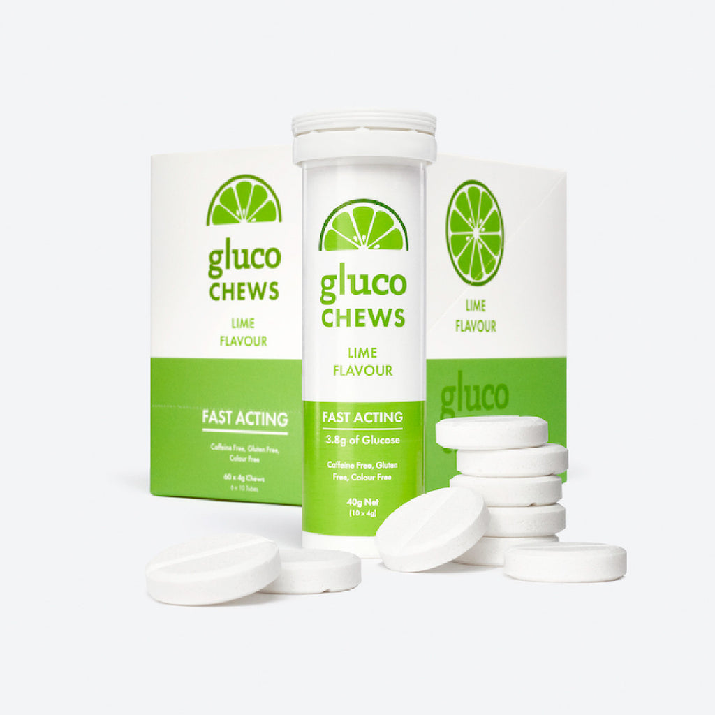 Fast Acting Glucochews | Lime | 6 tubes of 10 chews