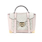 Michael Kors Women's Manhattan Medium Powder Blush Multi PVC Top Handle Satchel Bag - One Size