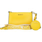 Michael Kors Women's Jet Set Daffodil Vegan Crossbody Tech Attacht Bag Purse - One Size