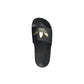 Adidas Black Casual Slides with Gold Accents in Core Black - 8 US