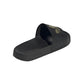 Adidas Black Casual Slides with Gold Accents in Core Black - 8 US