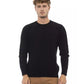 Alpha Studio Men's Black Viscose Sweater - 46 IT