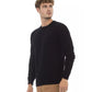 Alpha Studio Men's Black Viscose Sweater - 46 IT