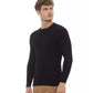 Alpha Studio Men's Black Viscose Sweater - 46 IT