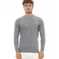 Alpha Studio Men's Gray Viscose Sweater - 46 IT