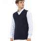 Alpha Studio Men's Blue Viscose Vest - 46 IT