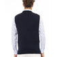 Alpha Studio Men's Blue Viscose Vest - 46 IT