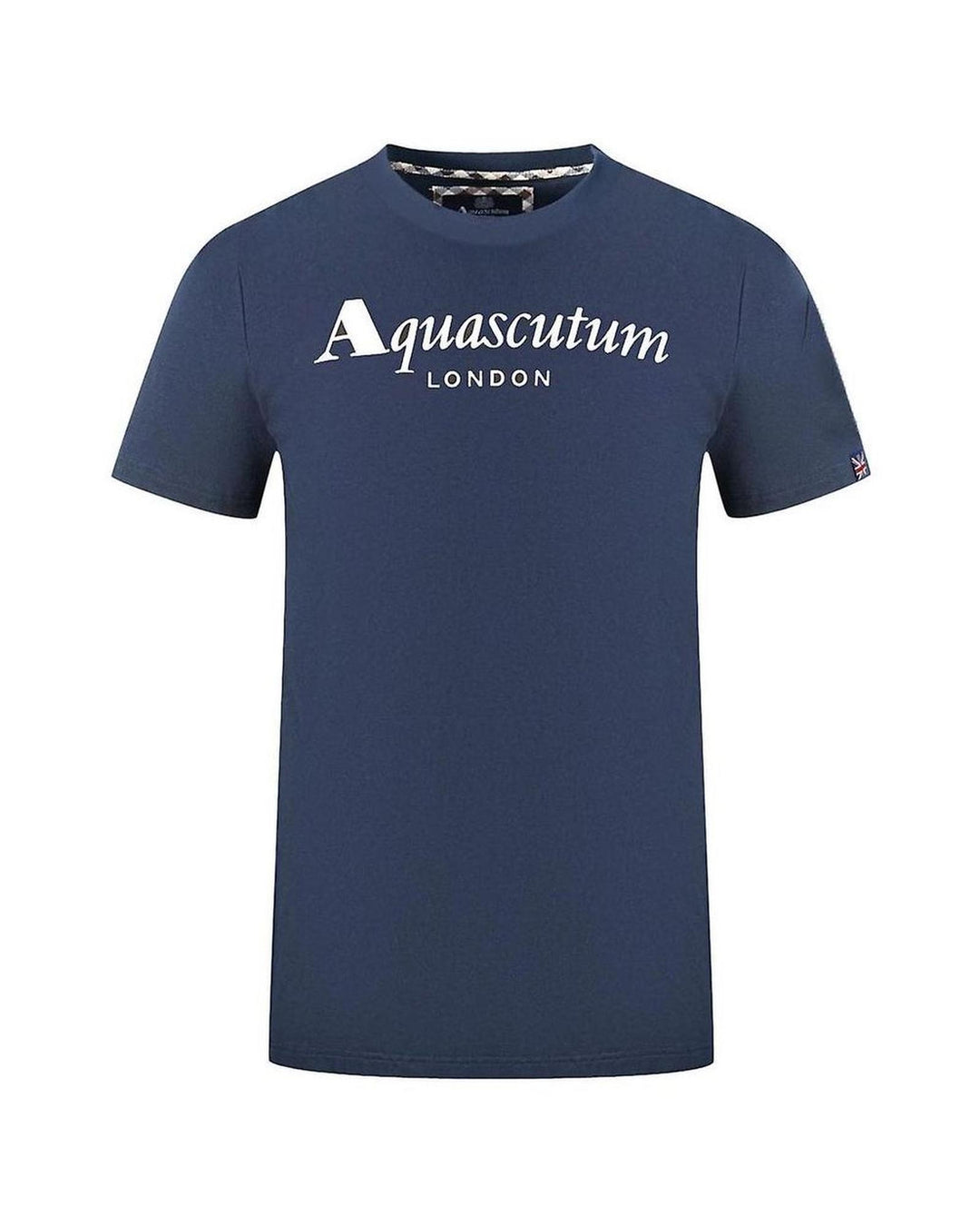 Aquascutum Men's Blue Cotton T-Shirt - L