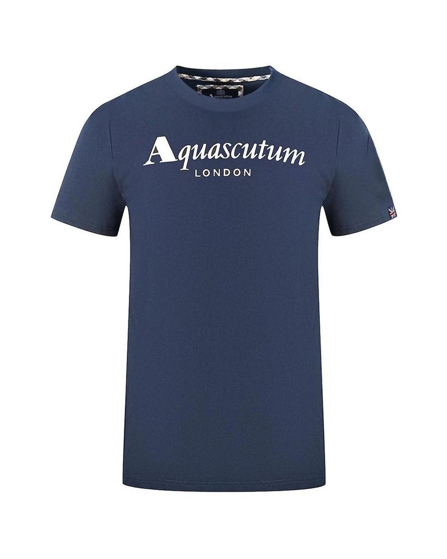 Aquascutum Men's Blue Cotton T-Shirt - L