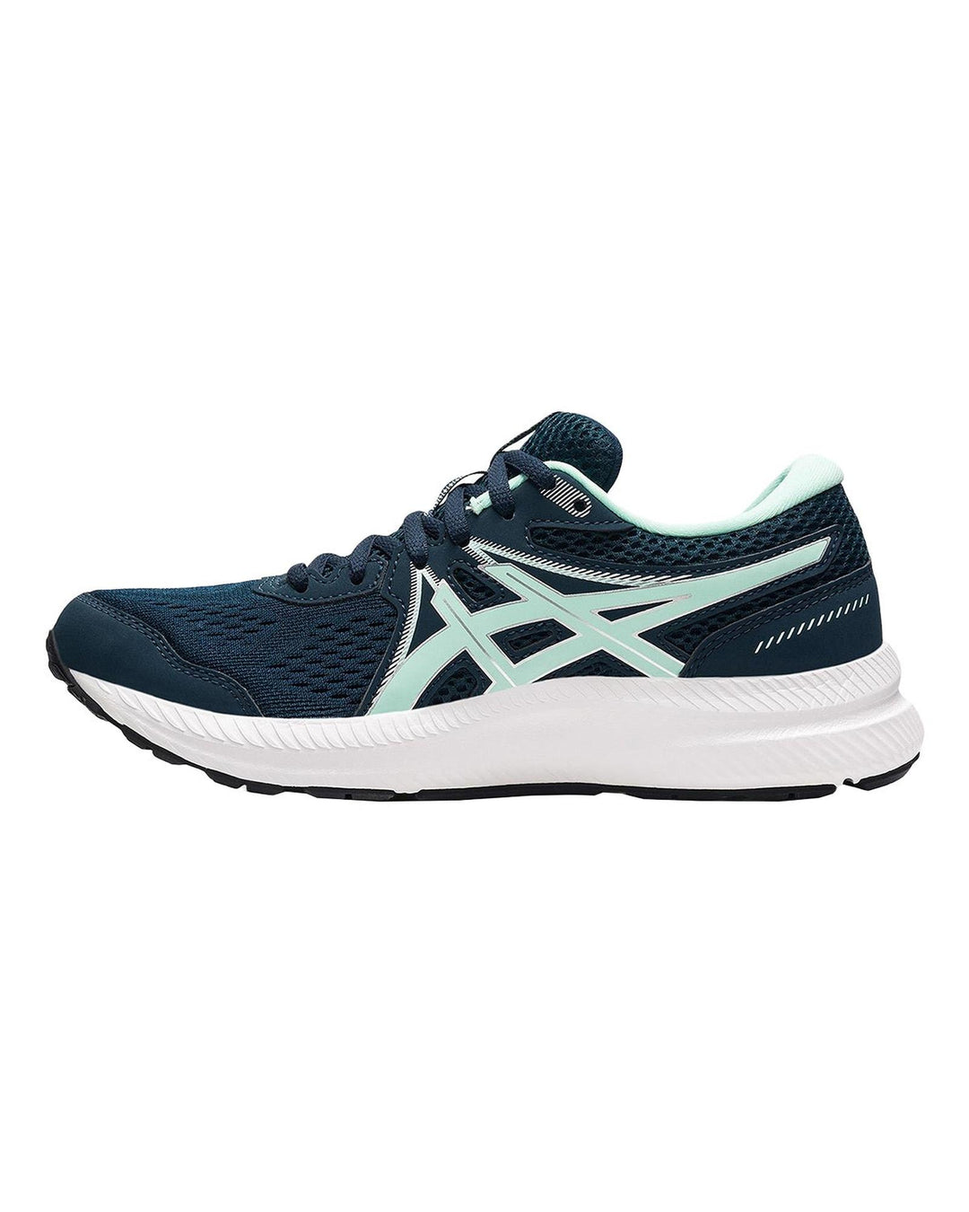 ASICS Engineered Mesh Cushioned Running Shoes with Synthetic Overlays in French Blue - 7 US