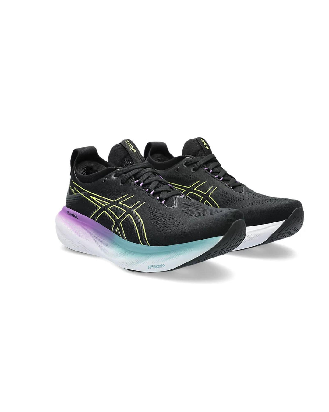 ASICS Cushioned Breathable Running Shoes with Reflective Detailing in Black - 10 US