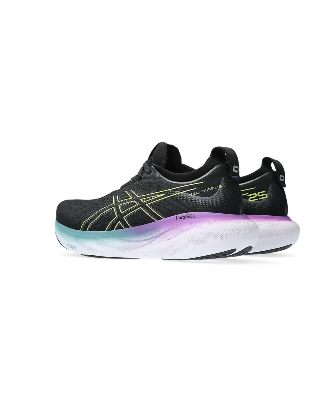 ASICS Cushioned Breathable Running Shoes with Reflective Detailing in Black - 10 US