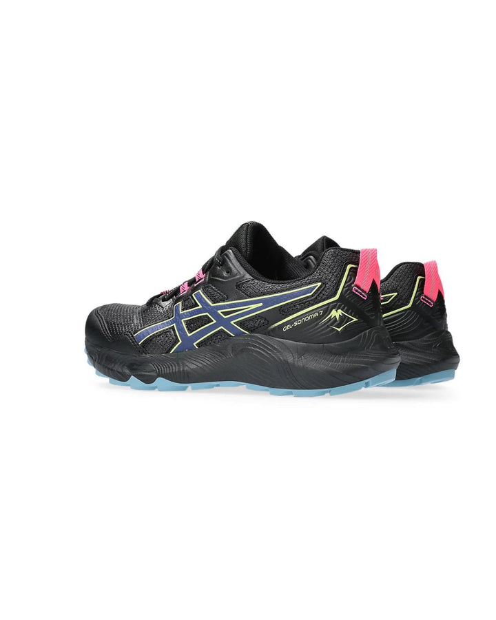 ASICS Breathable Trail Running Shoes with Cushioned Comfort in Black - 10 US