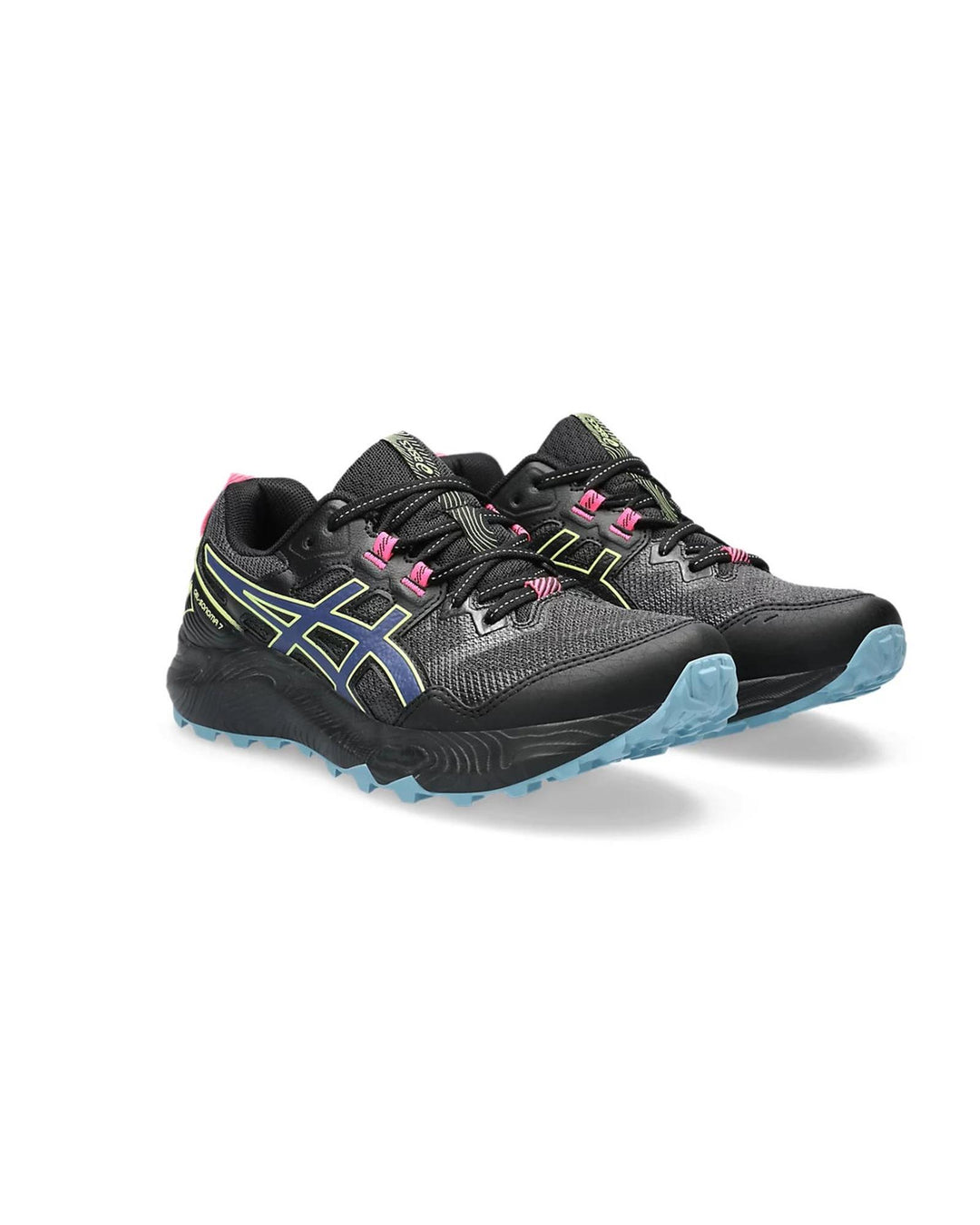 ASICS Breathable Trail Running Shoes with Cushioned Comfort in Black - 7 US