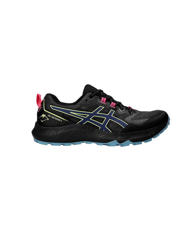 ASICS Breathable Trail Running Shoes with Cushioned Comfort in Black - 7.5 US