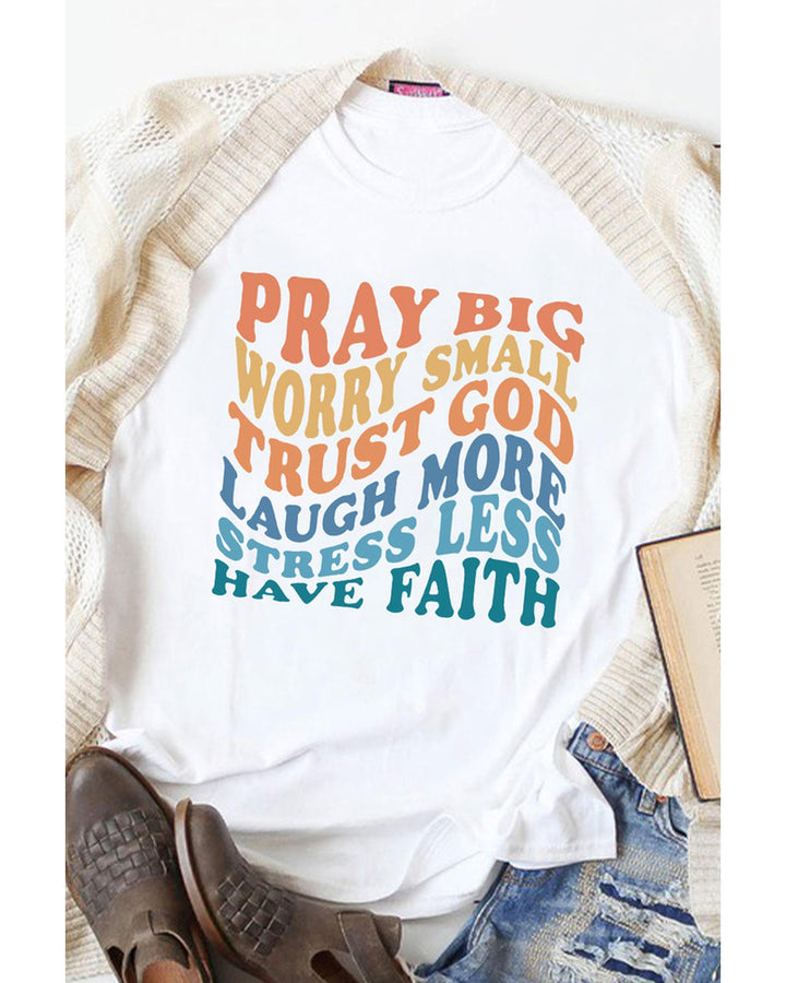 Azura Exchange Faith Inspired Words Print T-Shirt - 2XL