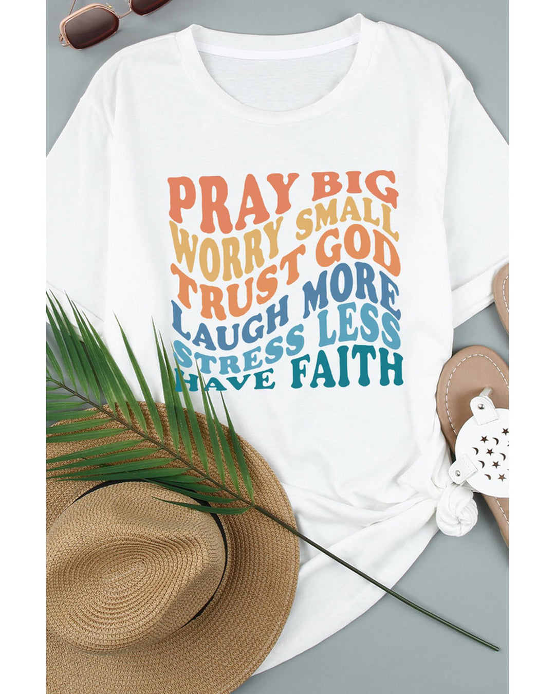 Azura Exchange Faith Inspired Words Print T-Shirt - 2XL