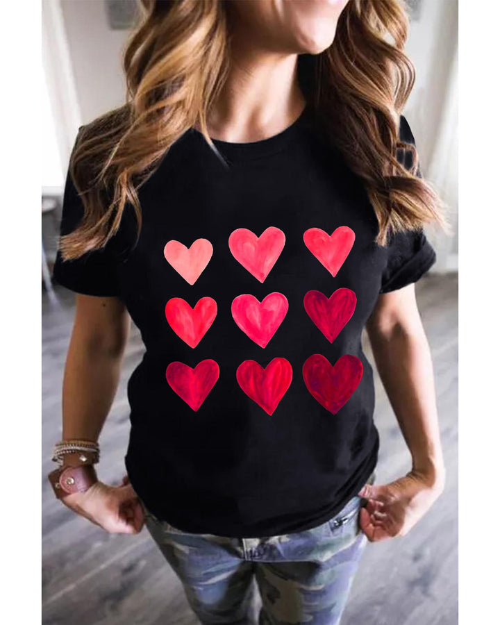 Azura Exchange Heart Graphic Tee for Valentines Day - 2XL