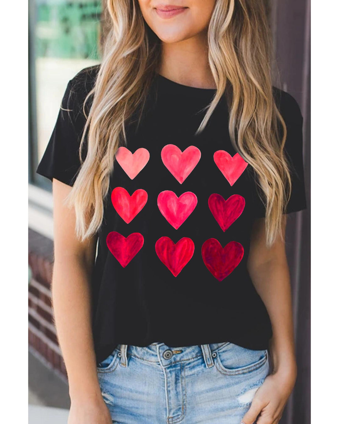 Azura Exchange Heart Graphic Tee for Valentines Day - 2XL