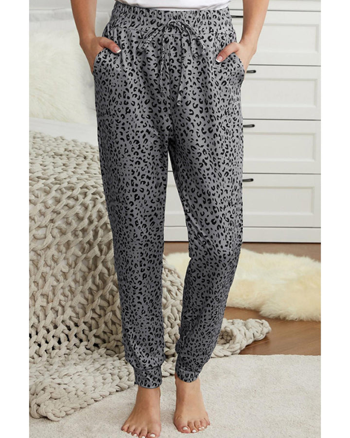 Azura Exchange Leopard Print Joggers - S