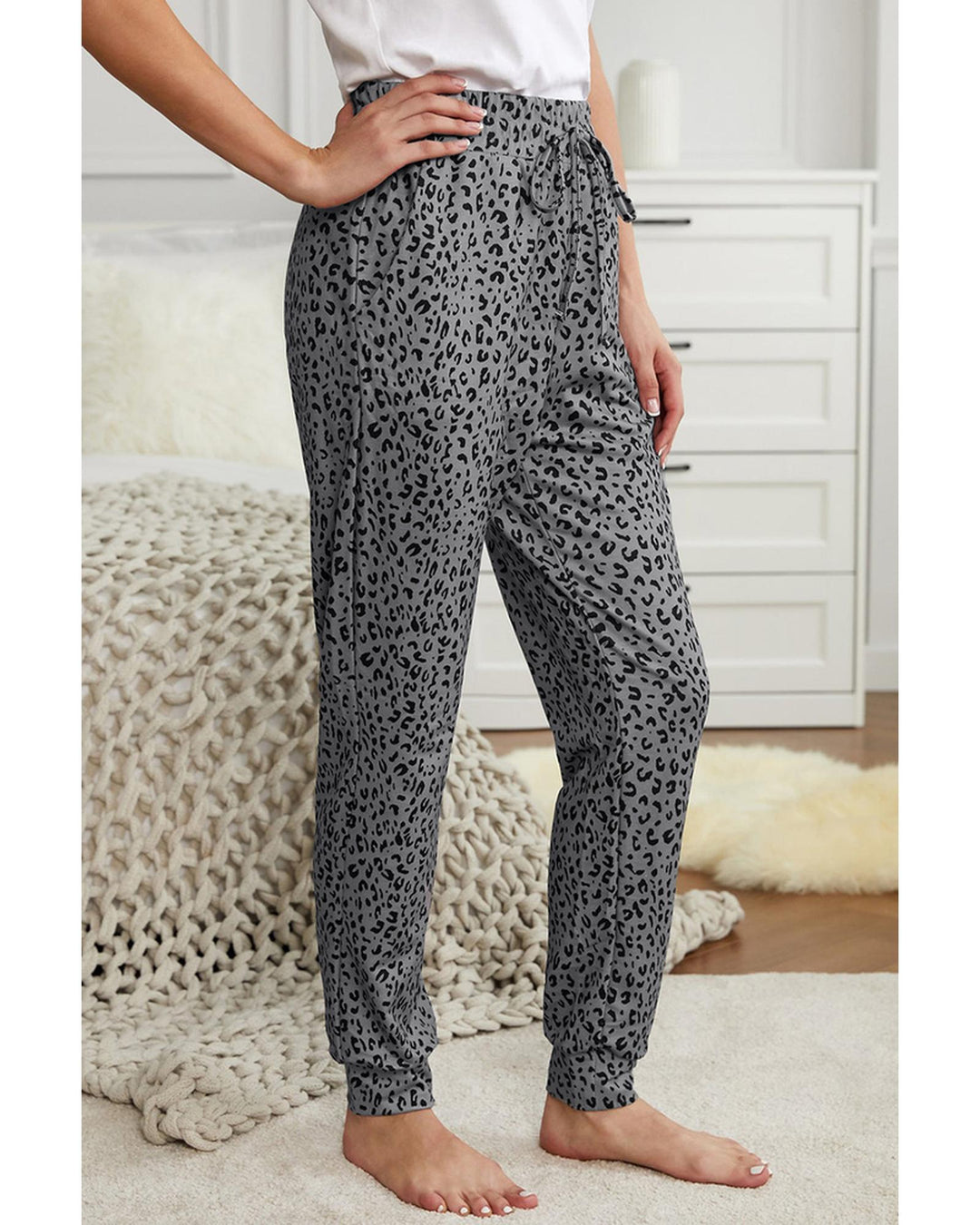 Azura Exchange Leopard Print Joggers - S