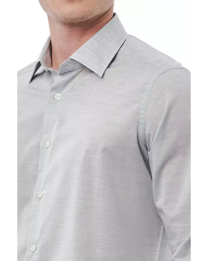 Bagutta Men's Gray Cotton Shirt - L