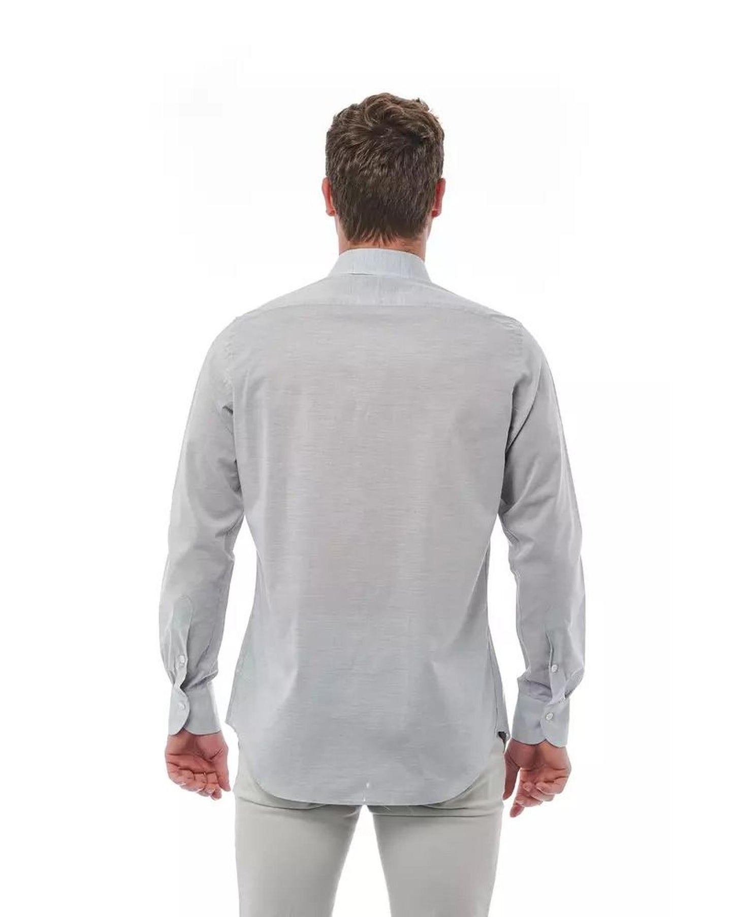 Bagutta Men's Gray Cotton Shirt - L