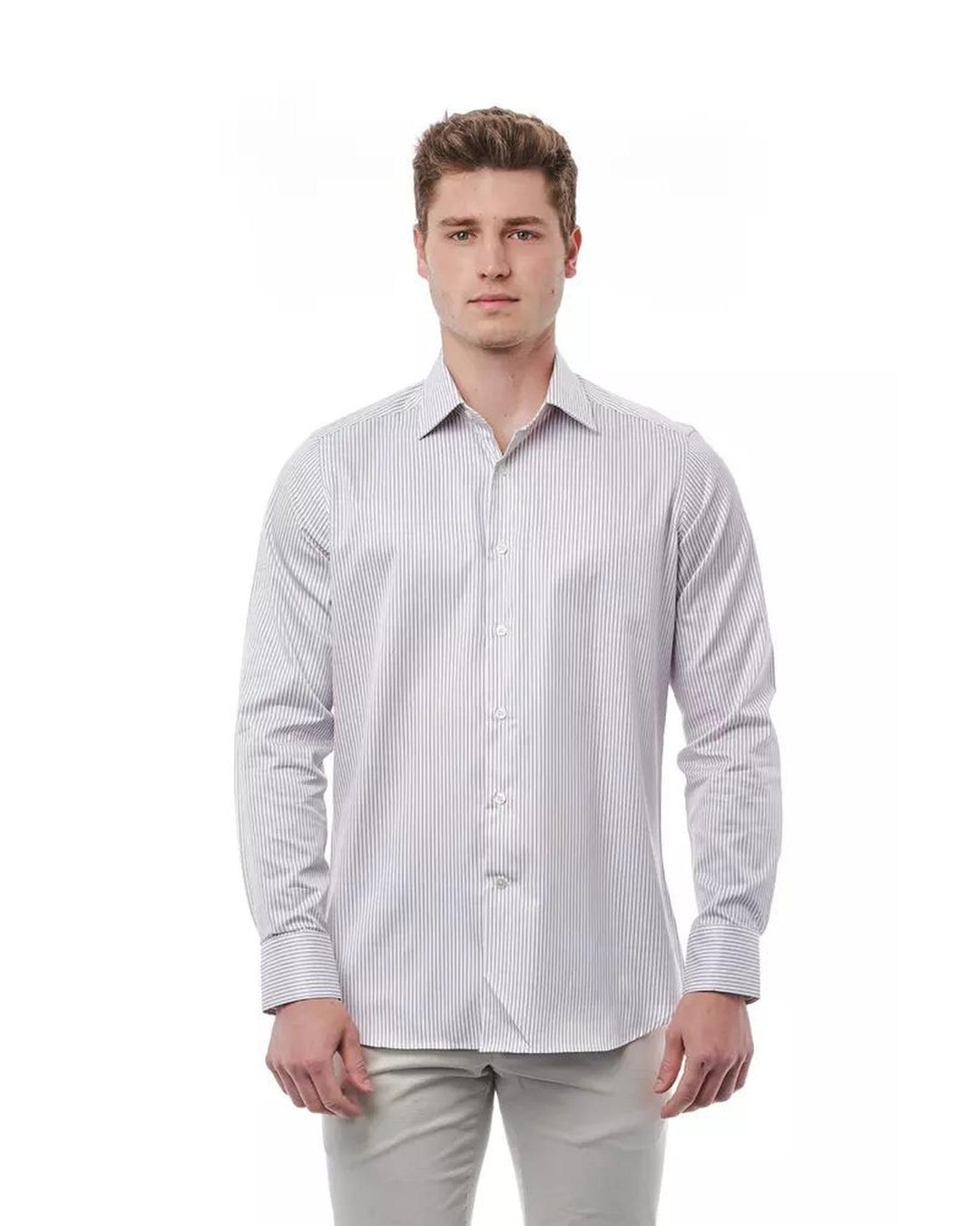 Bagutta Men's White Cotton Shirt - L