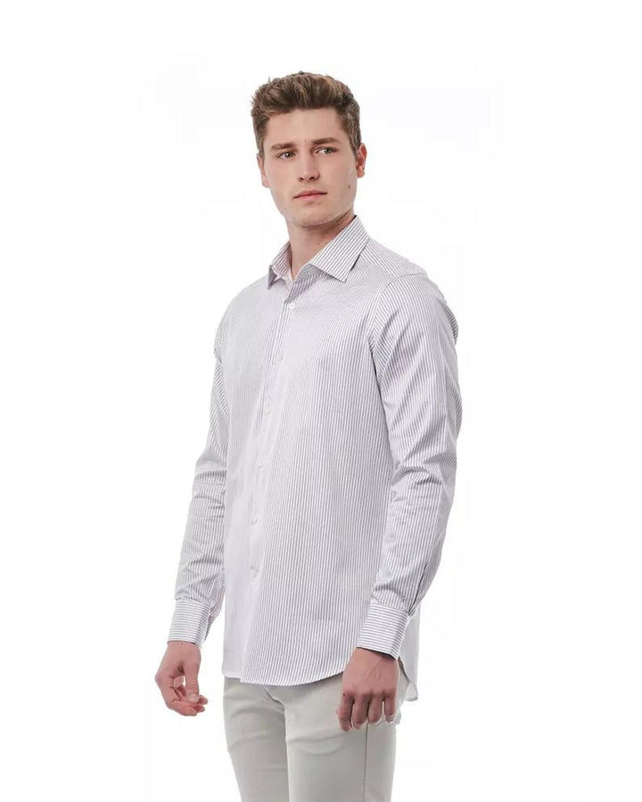 Bagutta Men's White Cotton Shirt - L