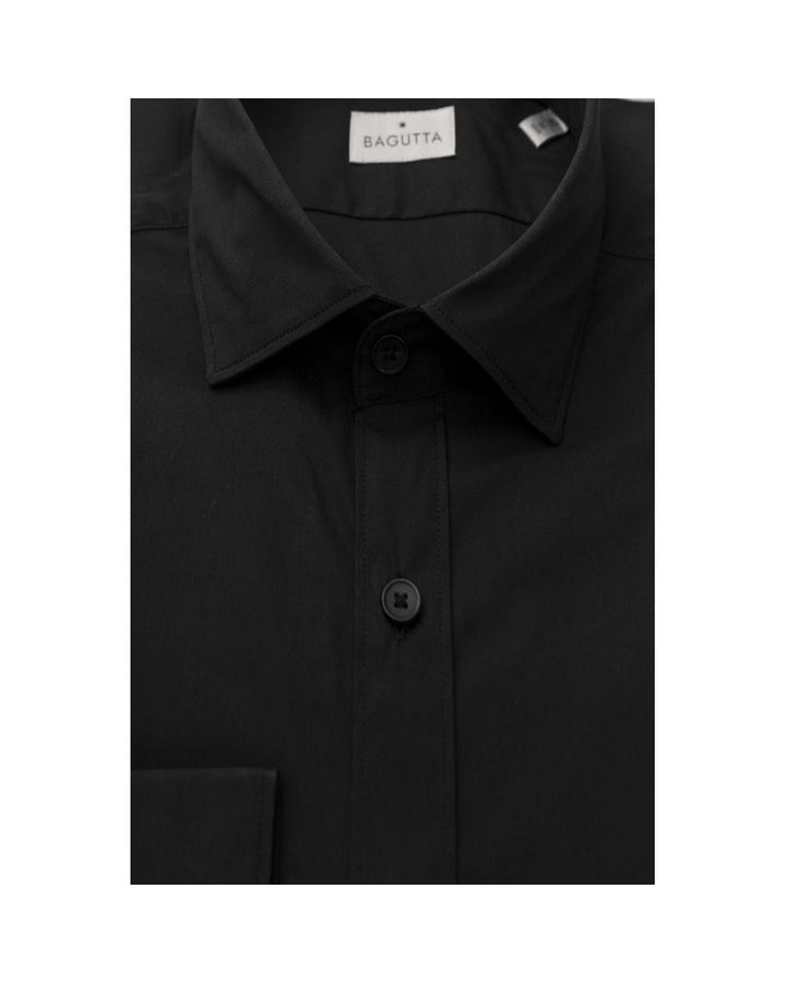 Bagutta Men's Black Cotton Shirt - L