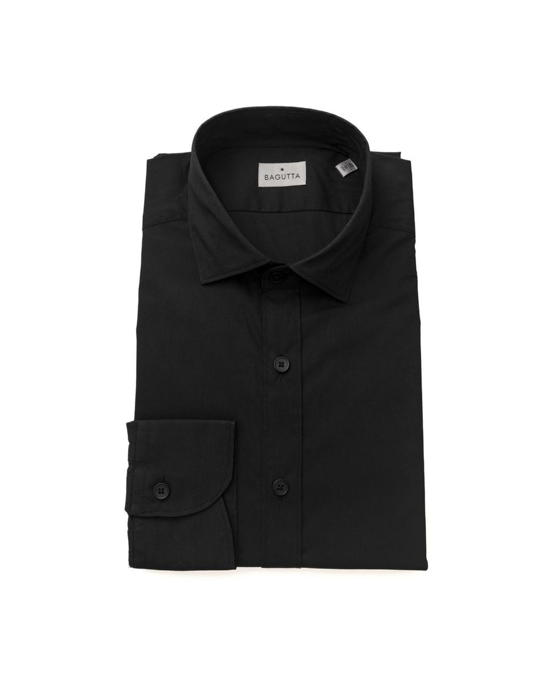 Bagutta Men's Black Cotton Shirt - 2XL