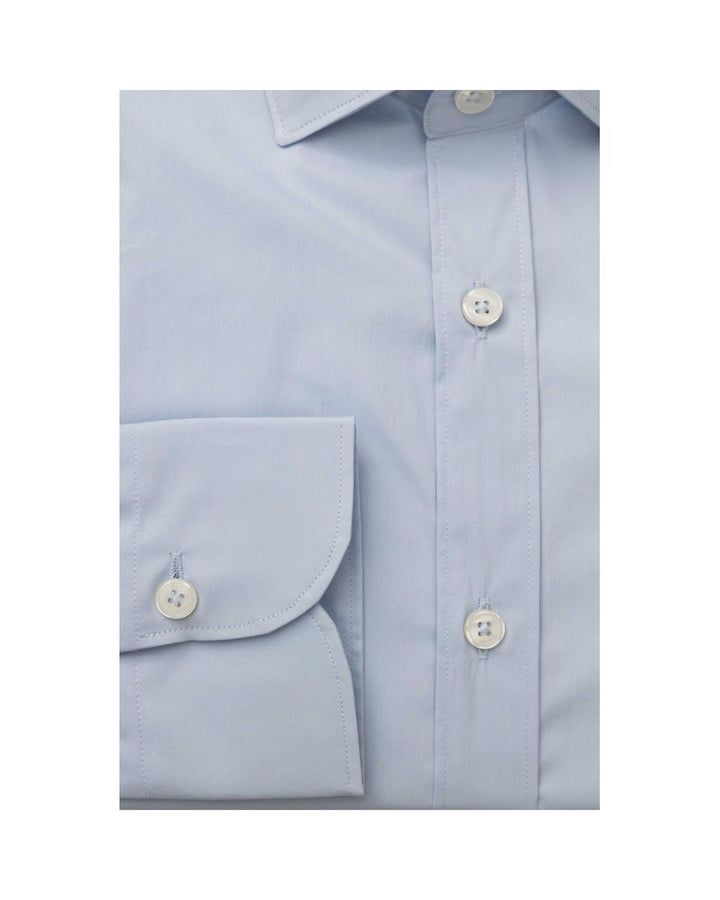 Bagutta Men's Light Blue Cotton Shirt - 2XL