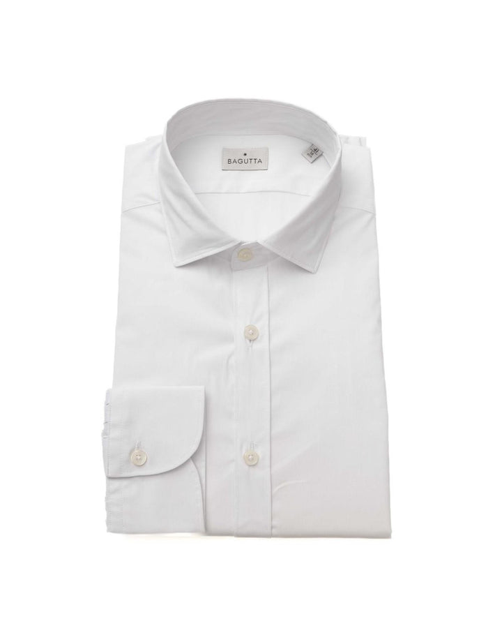 Bagutta Men's White Cotton Shirt - XL