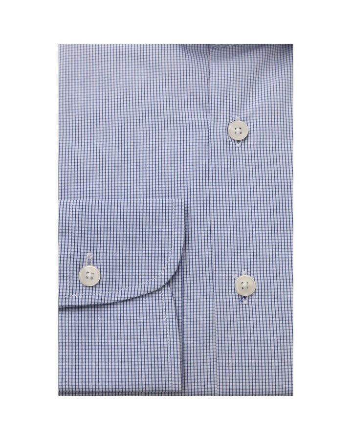 Bagutta Men's Light Blue Cotton Shirt - 44 IT