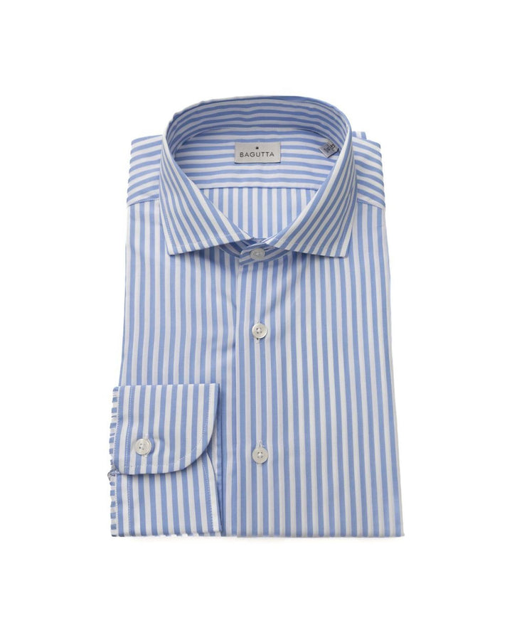 Bagutta Men's Light Blue Cotton Shirt - L