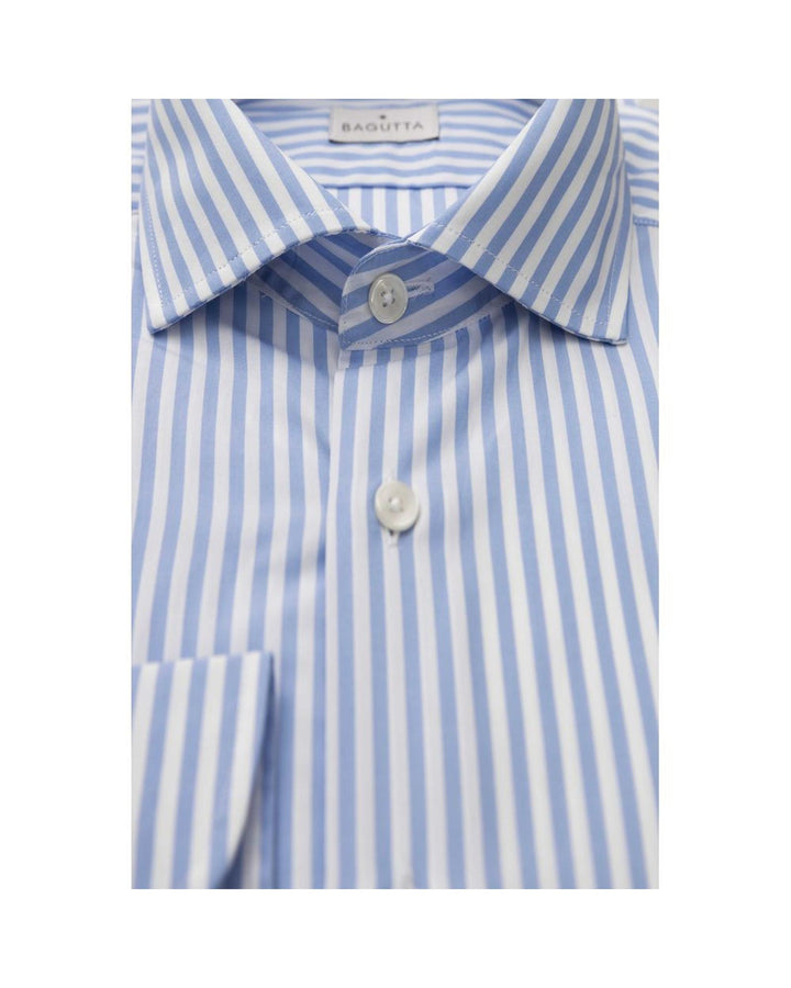 Bagutta Men's Light Blue Cotton Shirt - S