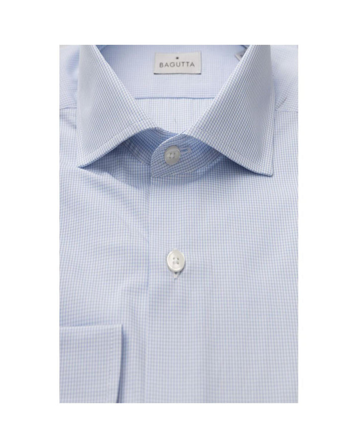 Bagutta Men's Light Blue Cotton Shirt - L