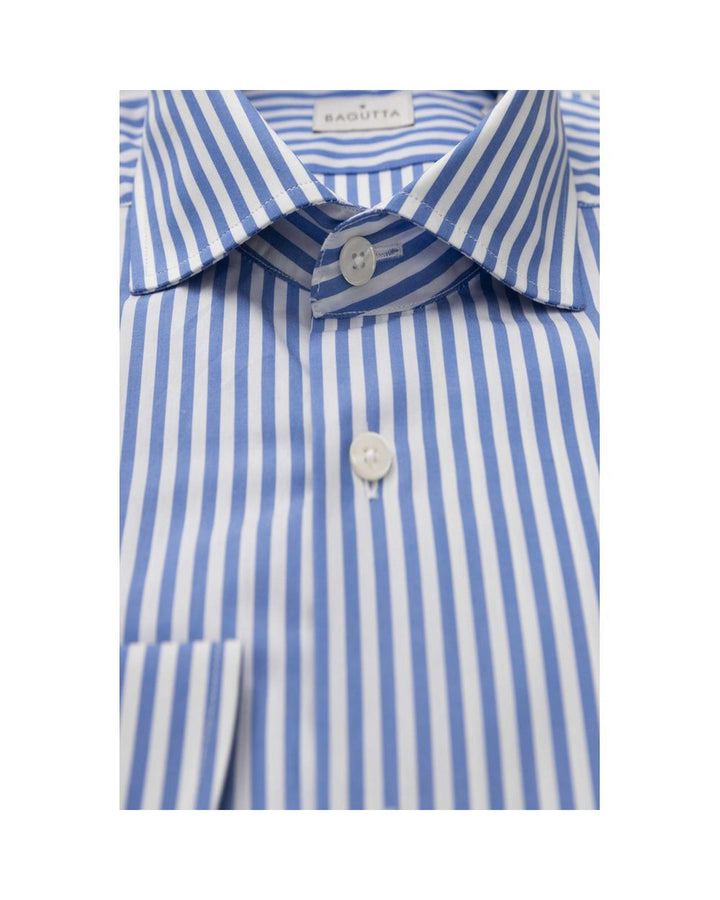 Bagutta Men's Light Blue Cotton Shirt - XL