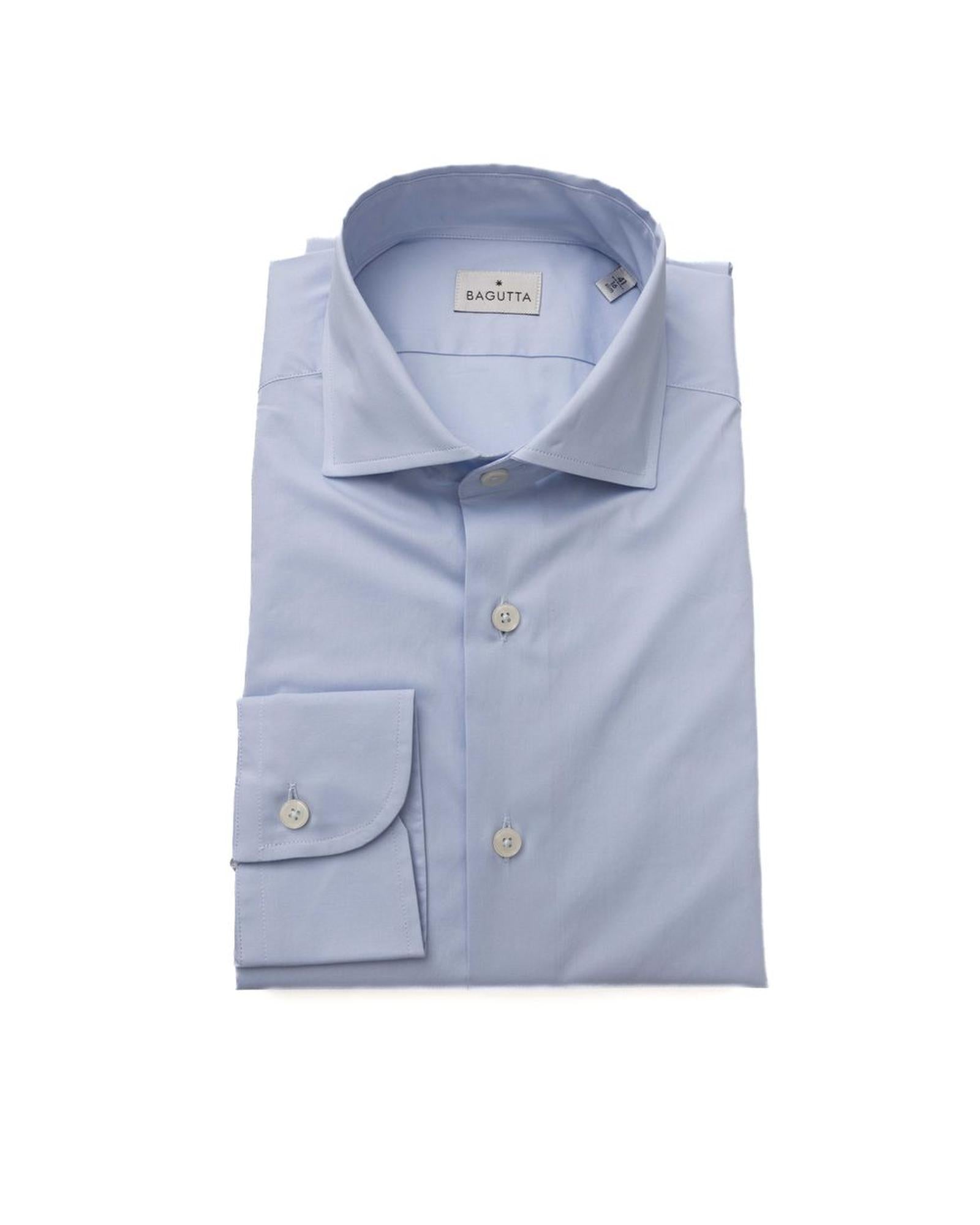 Bagutta Men's Light Blue Cotton Shirt - XL