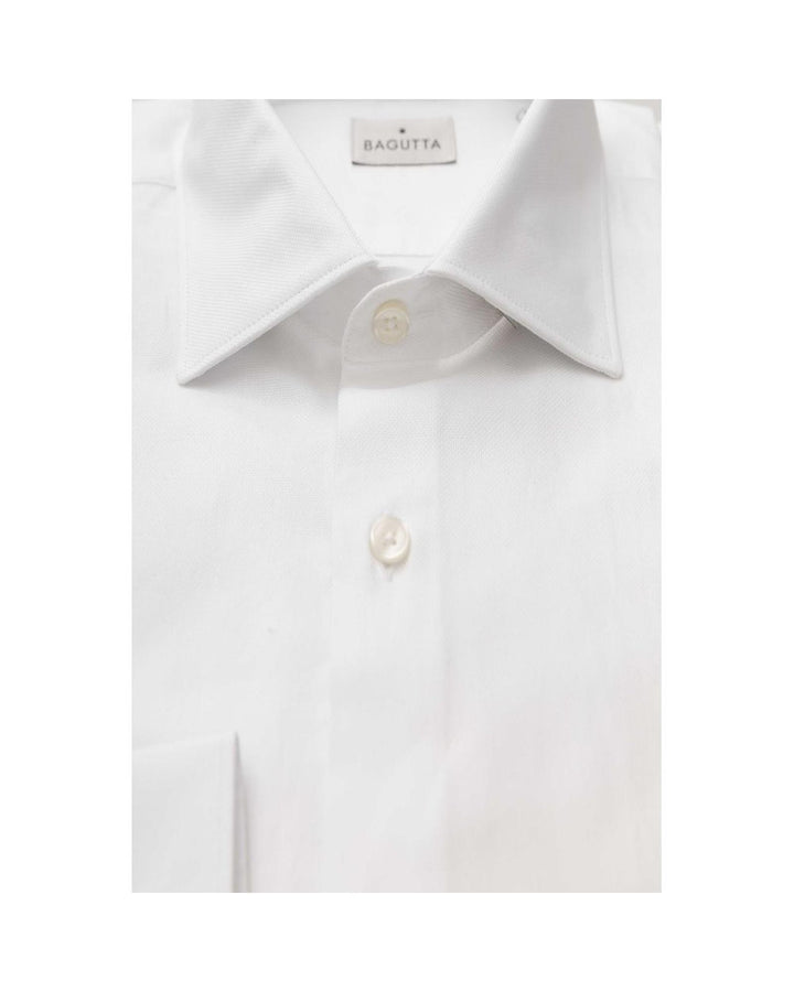 Bagutta Men's White Cotton Shirt - L