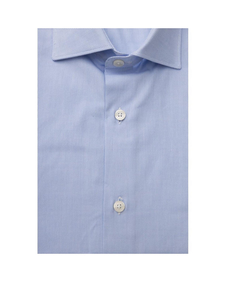 Bagutta Men's Light Blue Cotton Shirt - XL