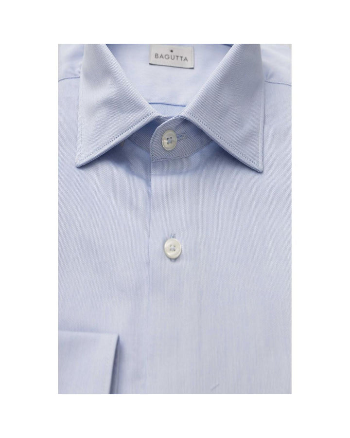 Bagutta Men's Light Blue Cotton Shirt - L