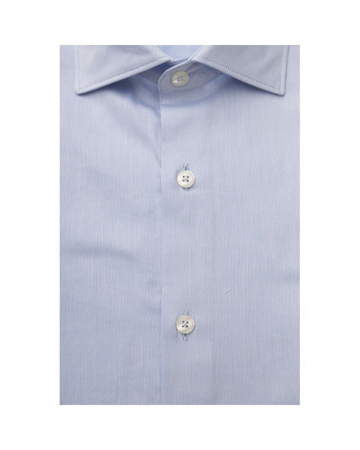 Bagutta Men's Light Blue Cotton Shirt - 2XL