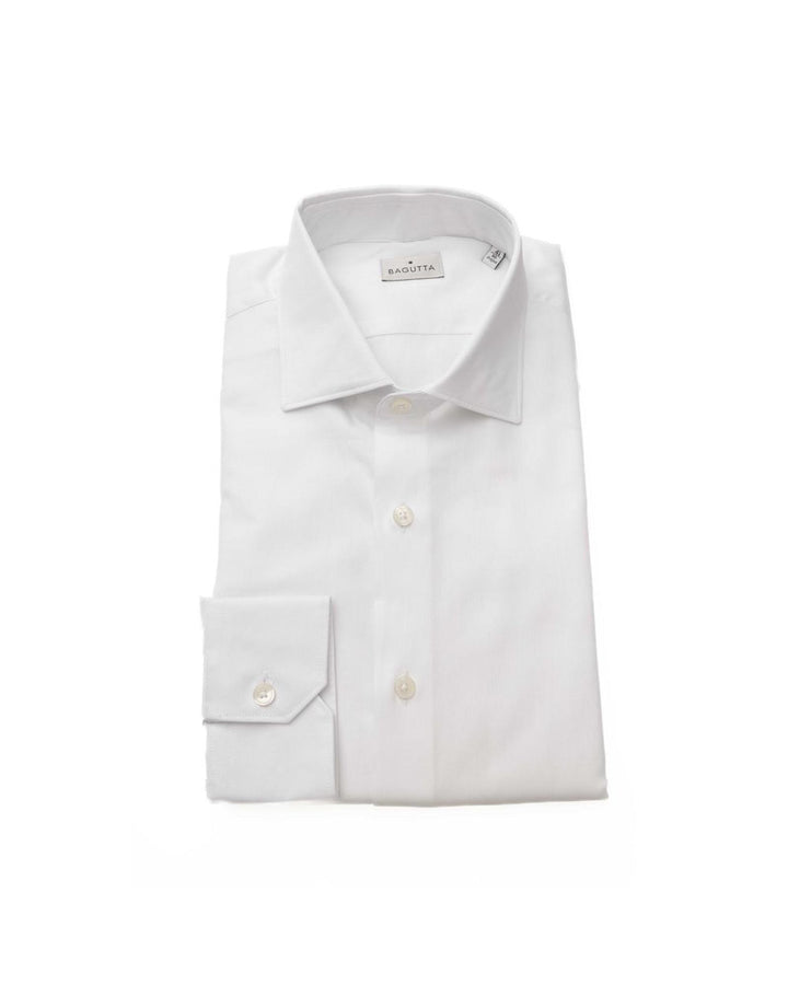 Bagutta Men's White Cotton Shirt - L