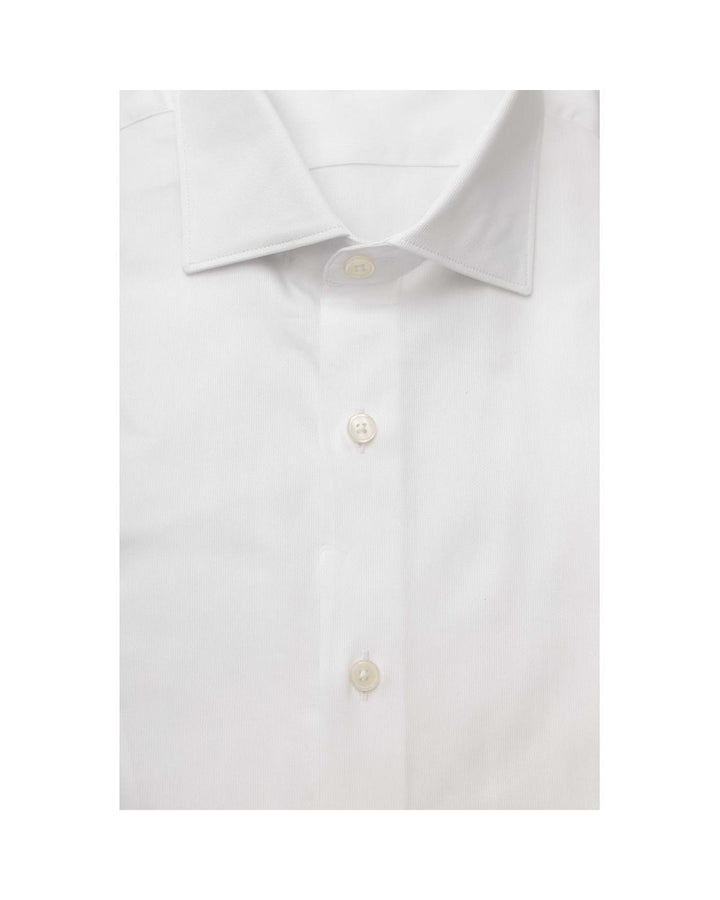 Bagutta Men's White Cotton Shirt - L