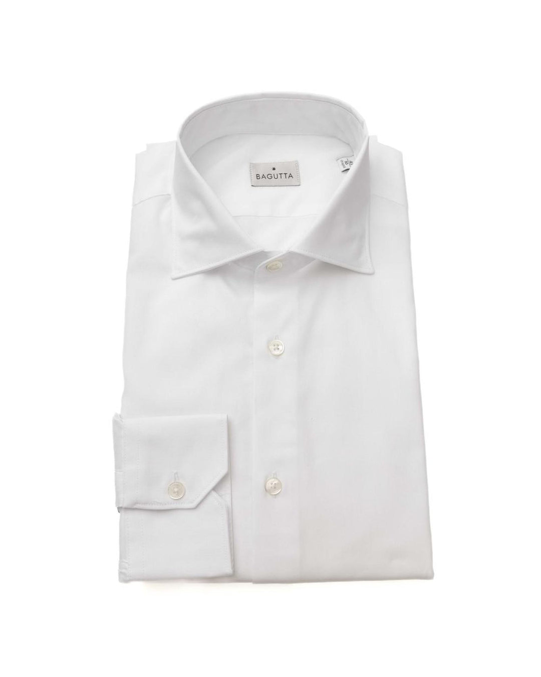 Bagutta Men's White Cotton Shirt - L