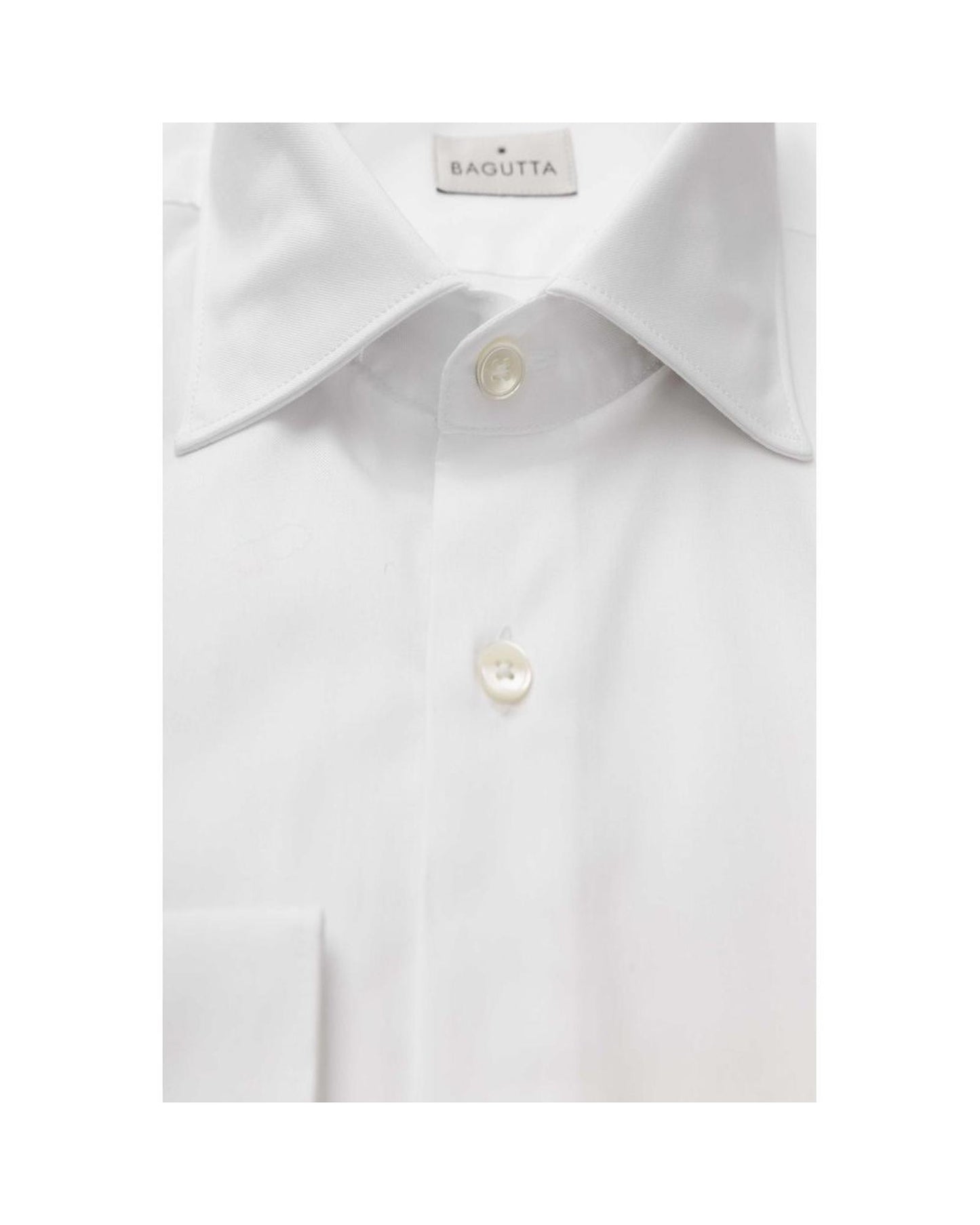 Bagutta Men's White Cotton Shirt - L