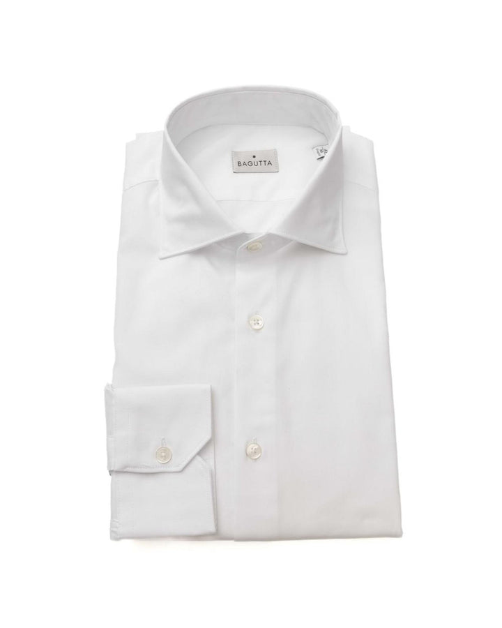 Bagutta Men's White Cotton Shirt - M